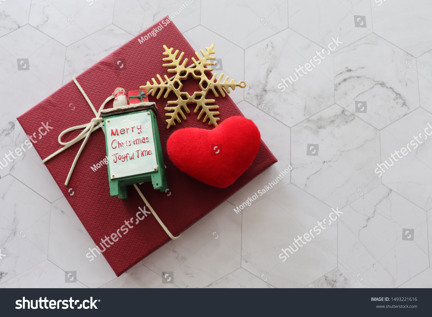 Download Christmas Gift Giving Concept Red Gift Stock Photo Edit Now 1493221616 PSD Mockup Templates