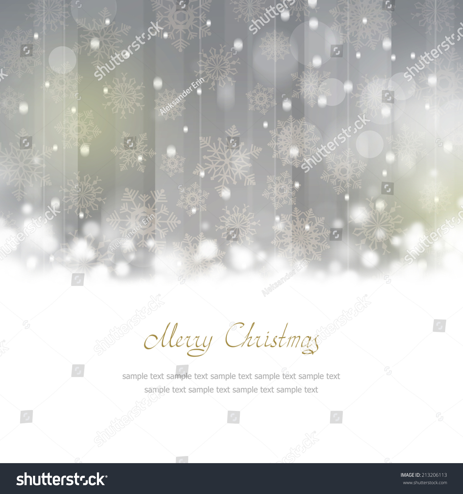 Christmas Greeting Card With Place For Text Stock Photo 213206113 : Shutterstock