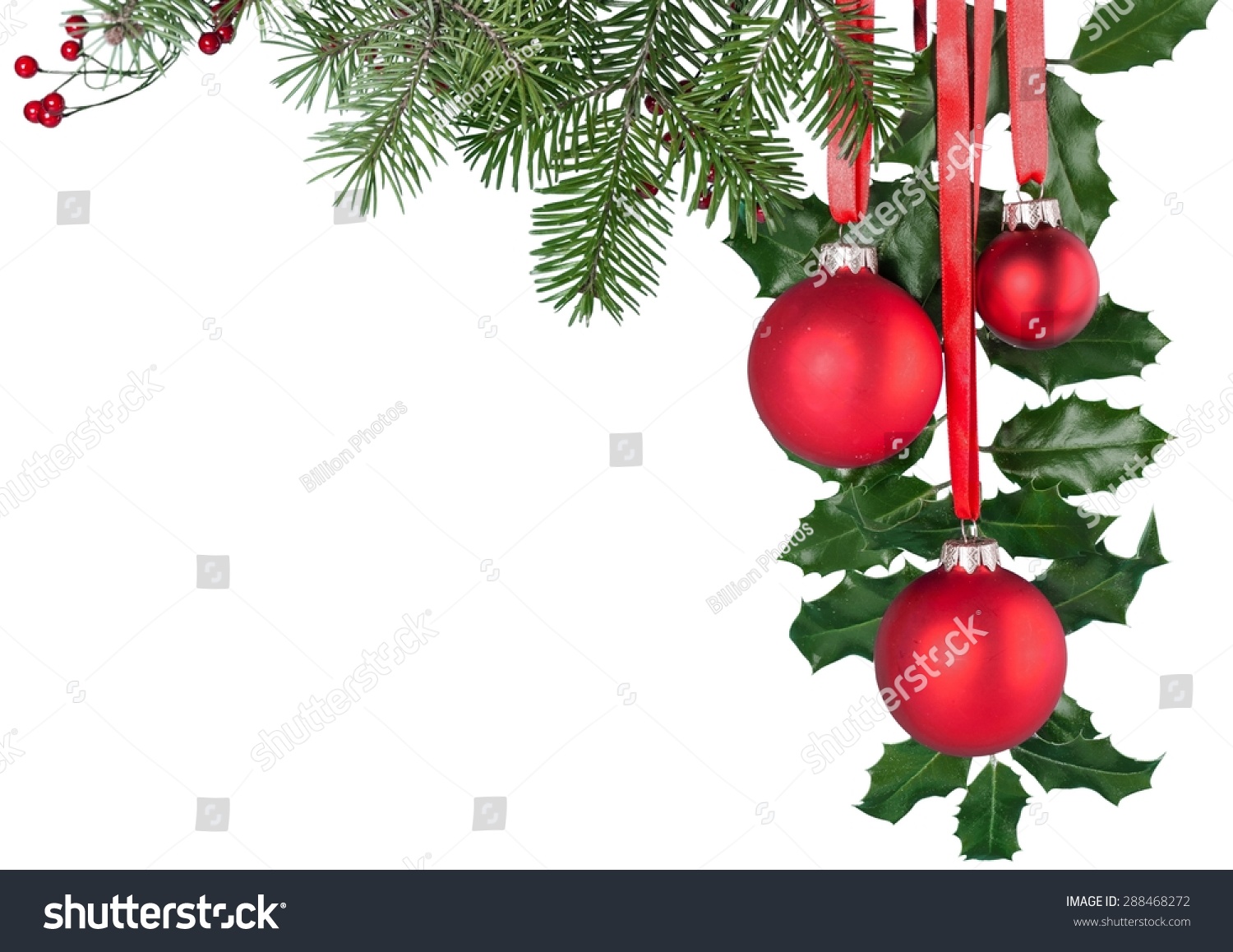 Christmas, Holly, Frame. Stock Photo 288468272 : Shutterstock