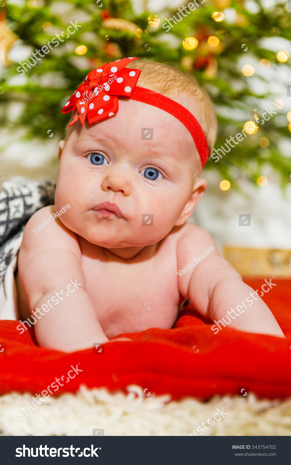 baby girl christmas photo shoot