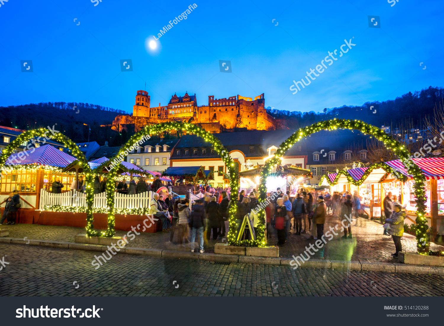 Christmas Market Heidelberg Stock Photo 514120288 