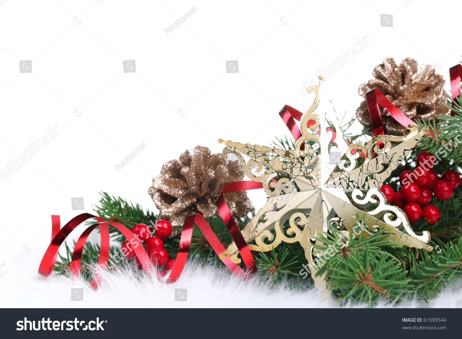 Christmas Ornament Isolated On White Background Stock Photo 61599544 : Shutterstock