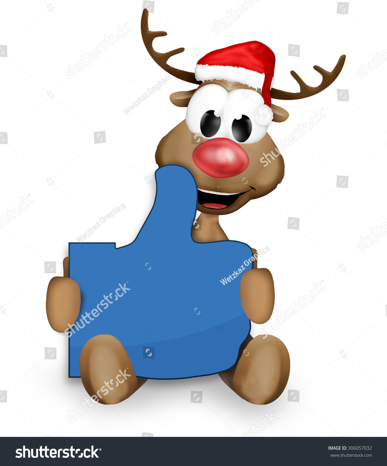 Christmas Reindeer Stock Photo 306057032 : Shutterstock