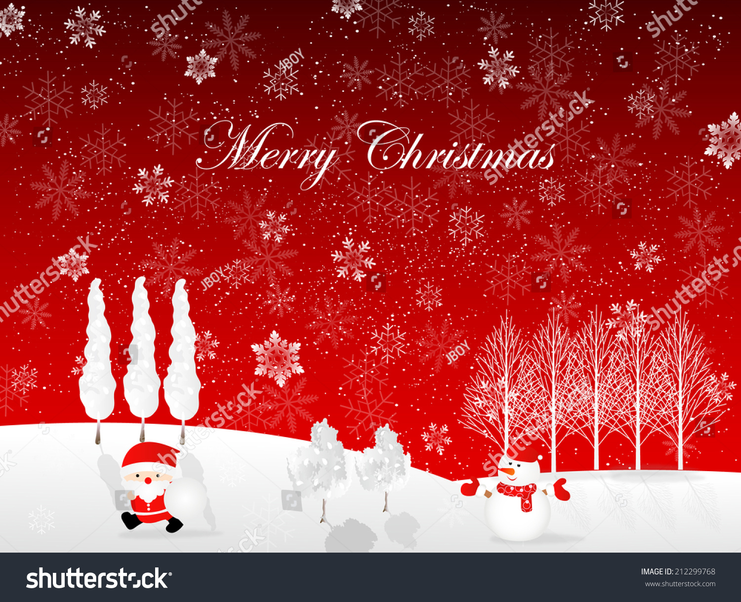 Christmas Snow Background Stock Photo 212299768 : Shutterstock