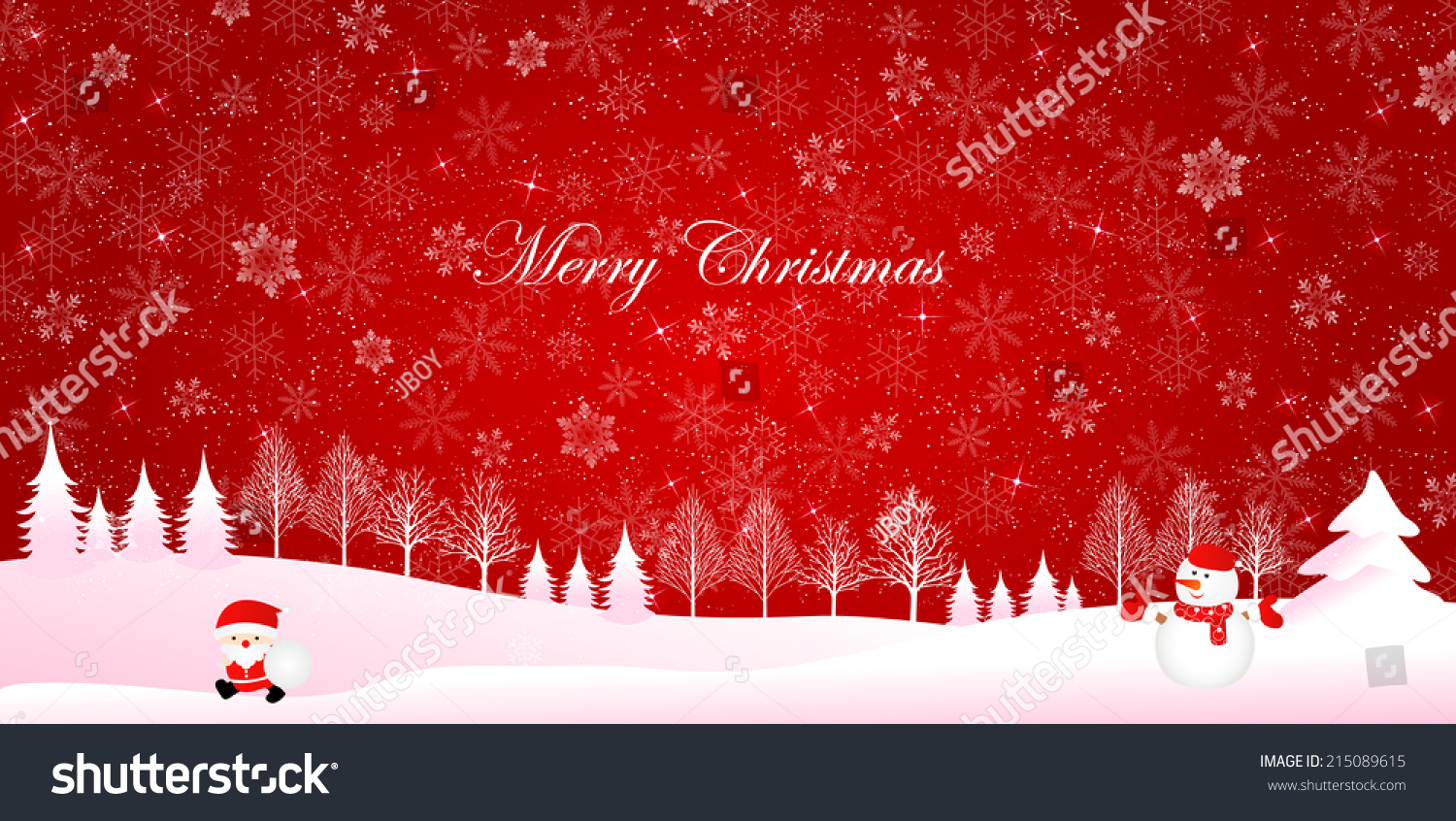 Christmas Snow Background Stock Photo 215089615 : Shutterstock