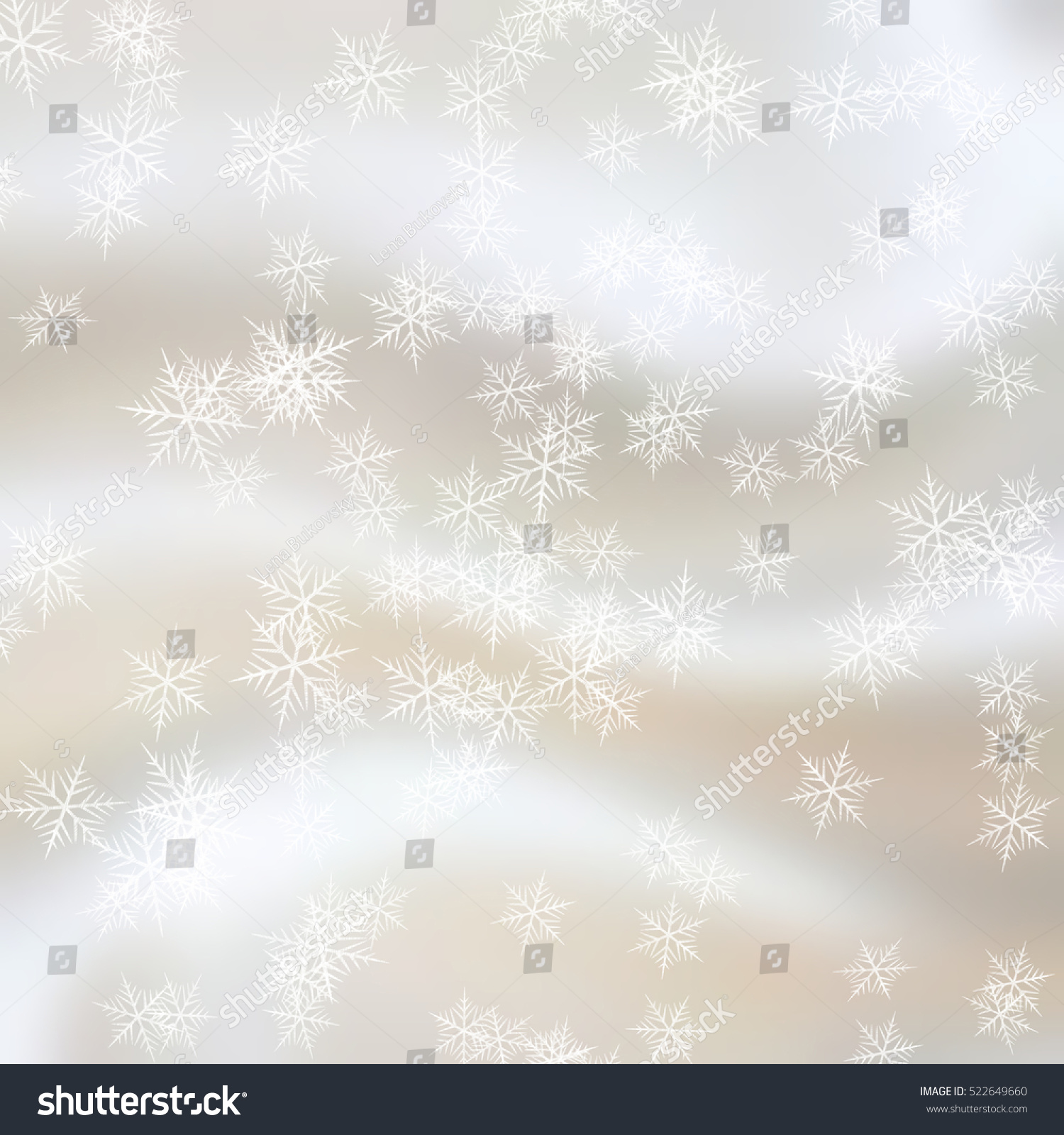 Christmas Snowflakes - White Abstract Background Stock Photo 522649660 ...