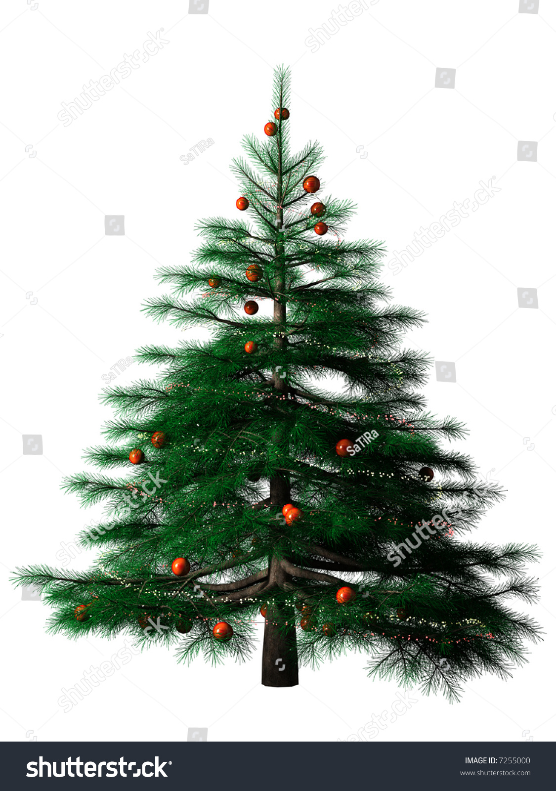 Christmas Tree Stock Photo 7255000 : Shutterstock