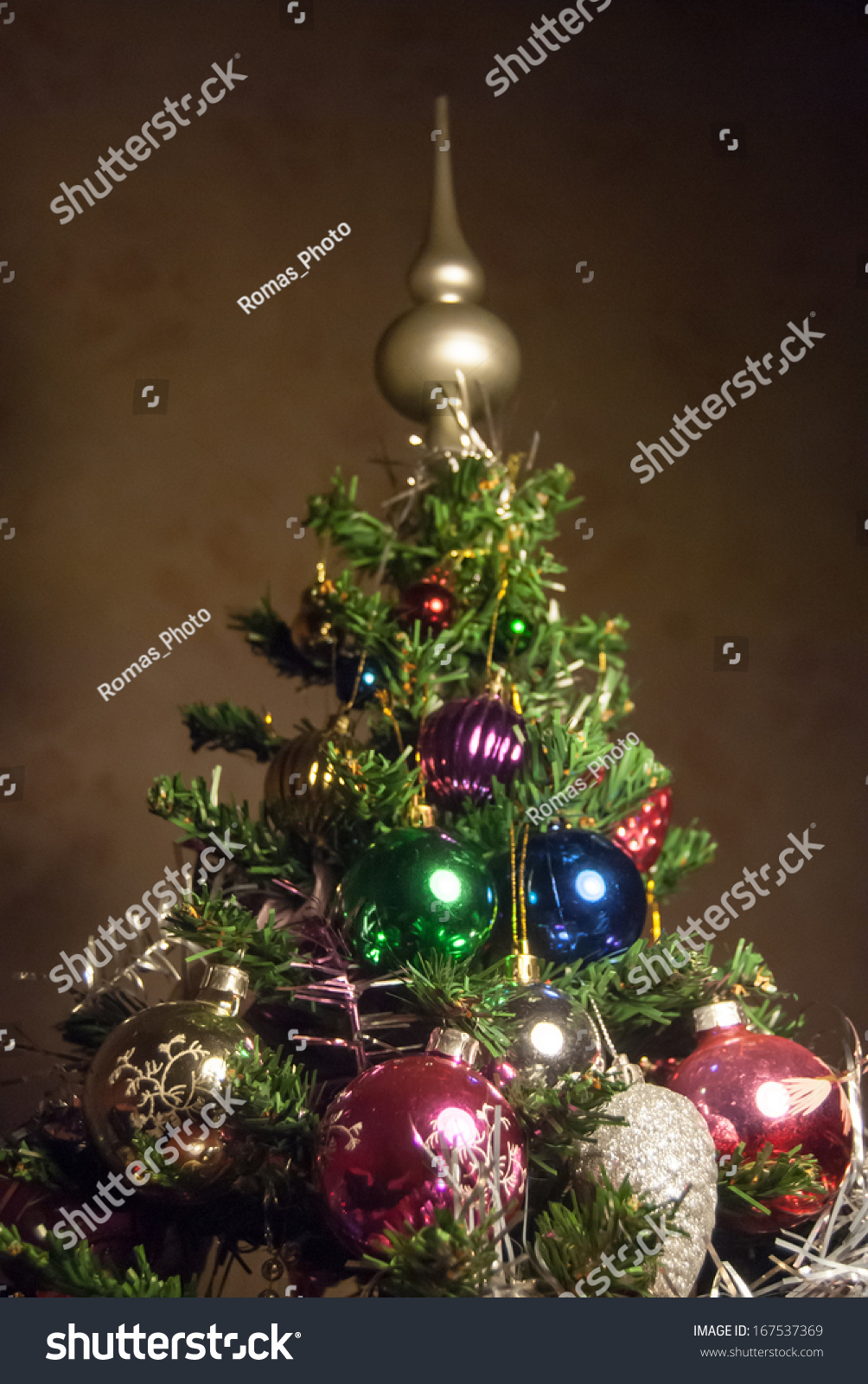 Christmas Tree Decoration Stock Photo 167537369 : Shutterstock