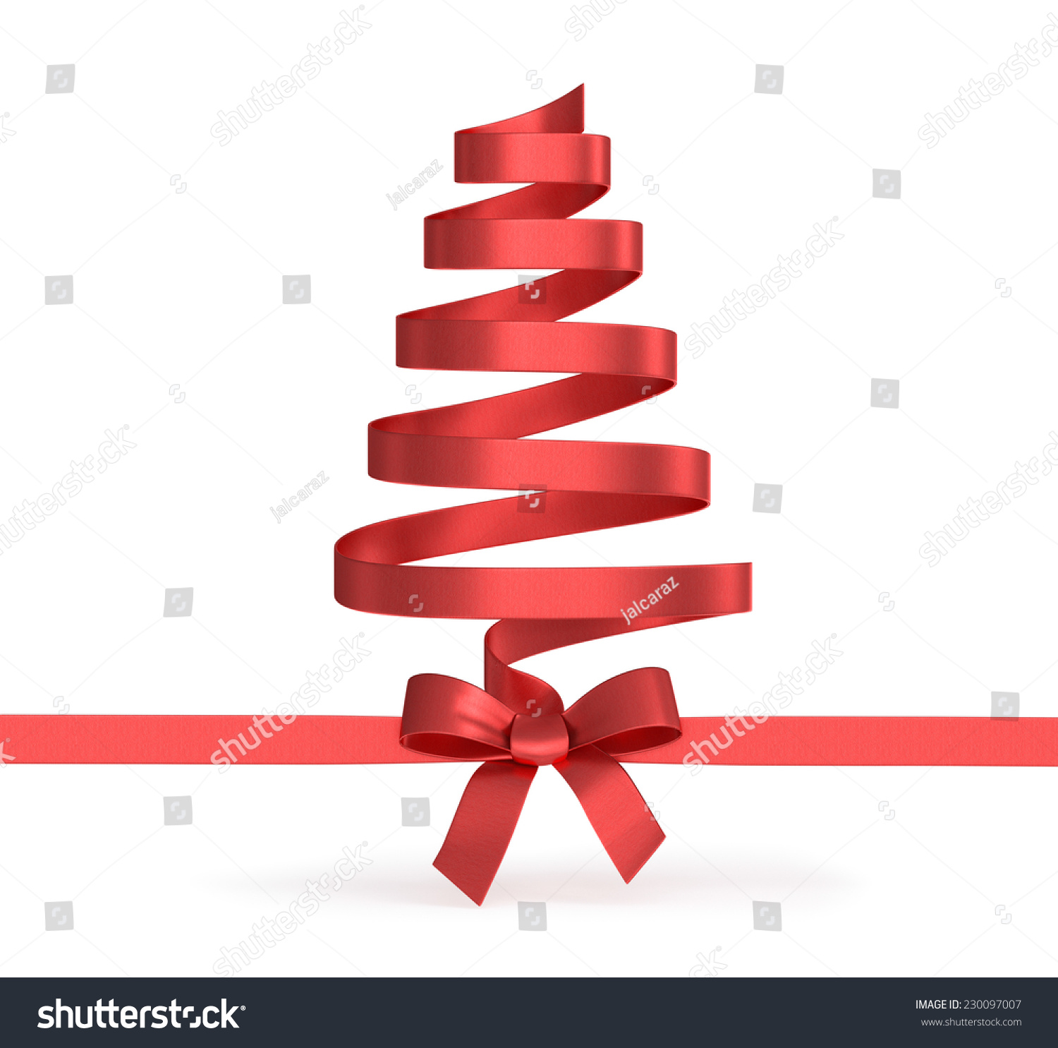 Christmas Tree Ribbons Stock Illustration 230097007 - Shutterstock