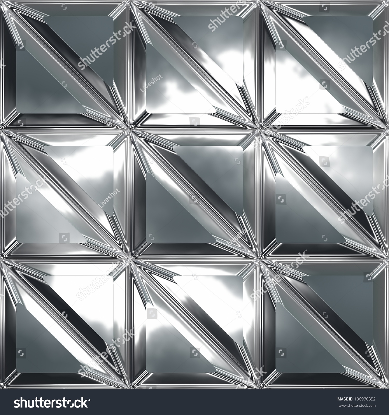 Chrome Pattern Seamless Texture Stock Illustration 136976852 Shutterstock