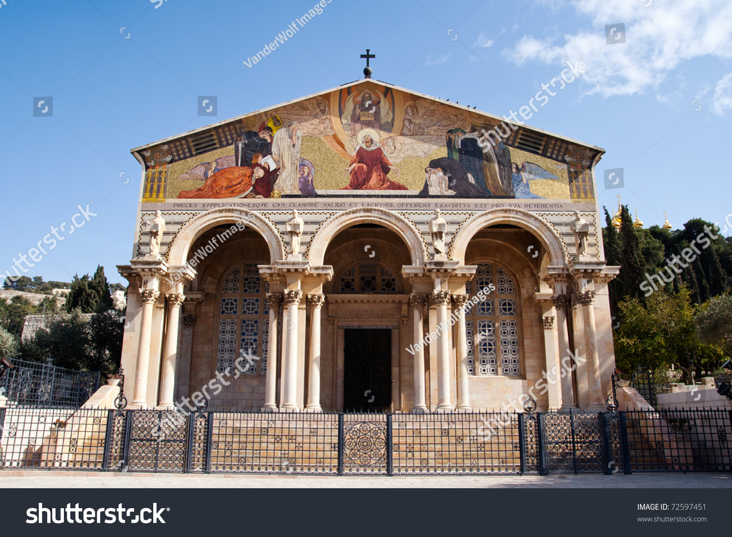 Church Of All Nations In Garden Of Gethsemane, Jerusalem, Israel Stock ...