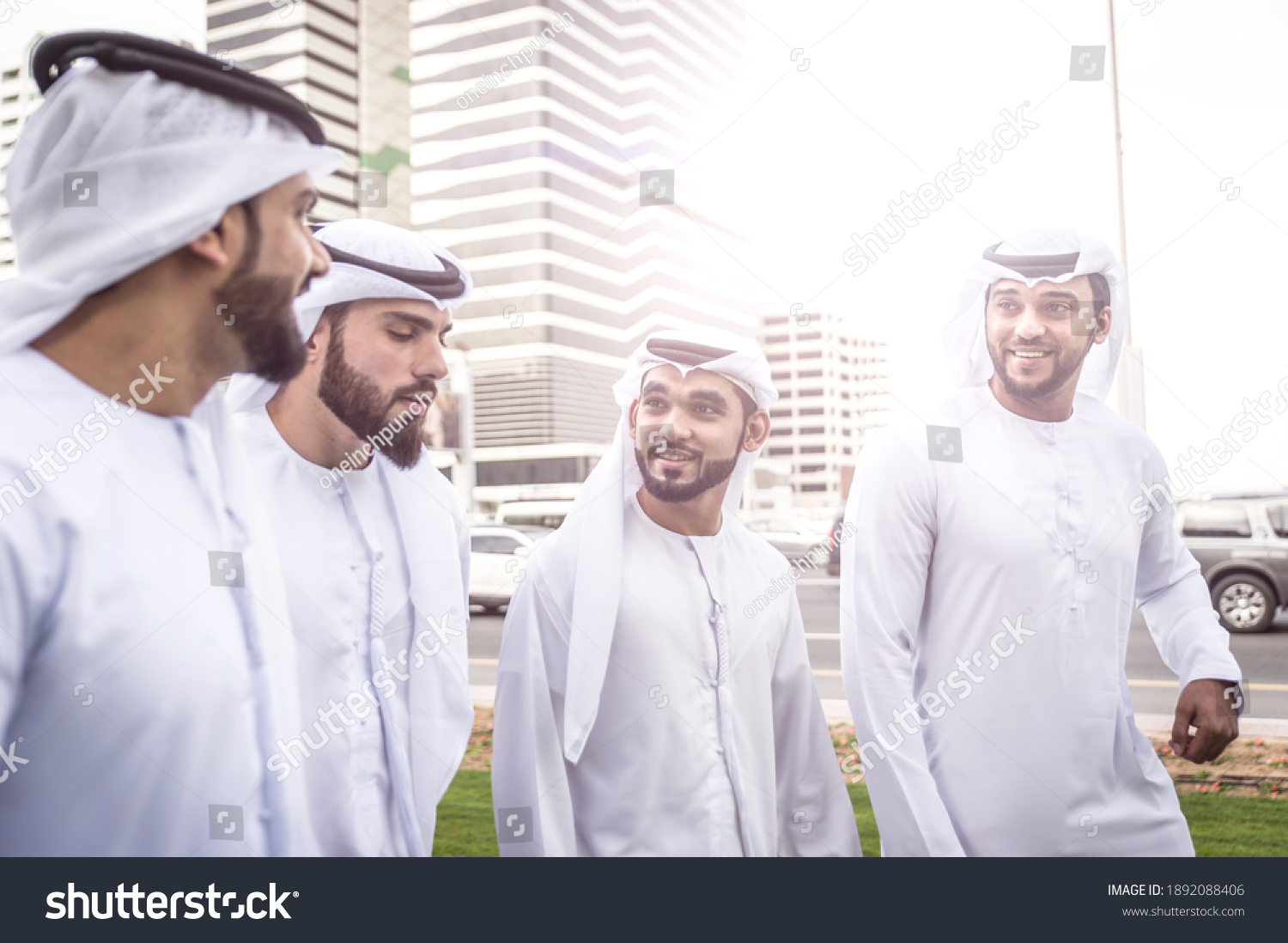 Cinematic Image Arabian Group People Working Stock Photo 1892088406 ...