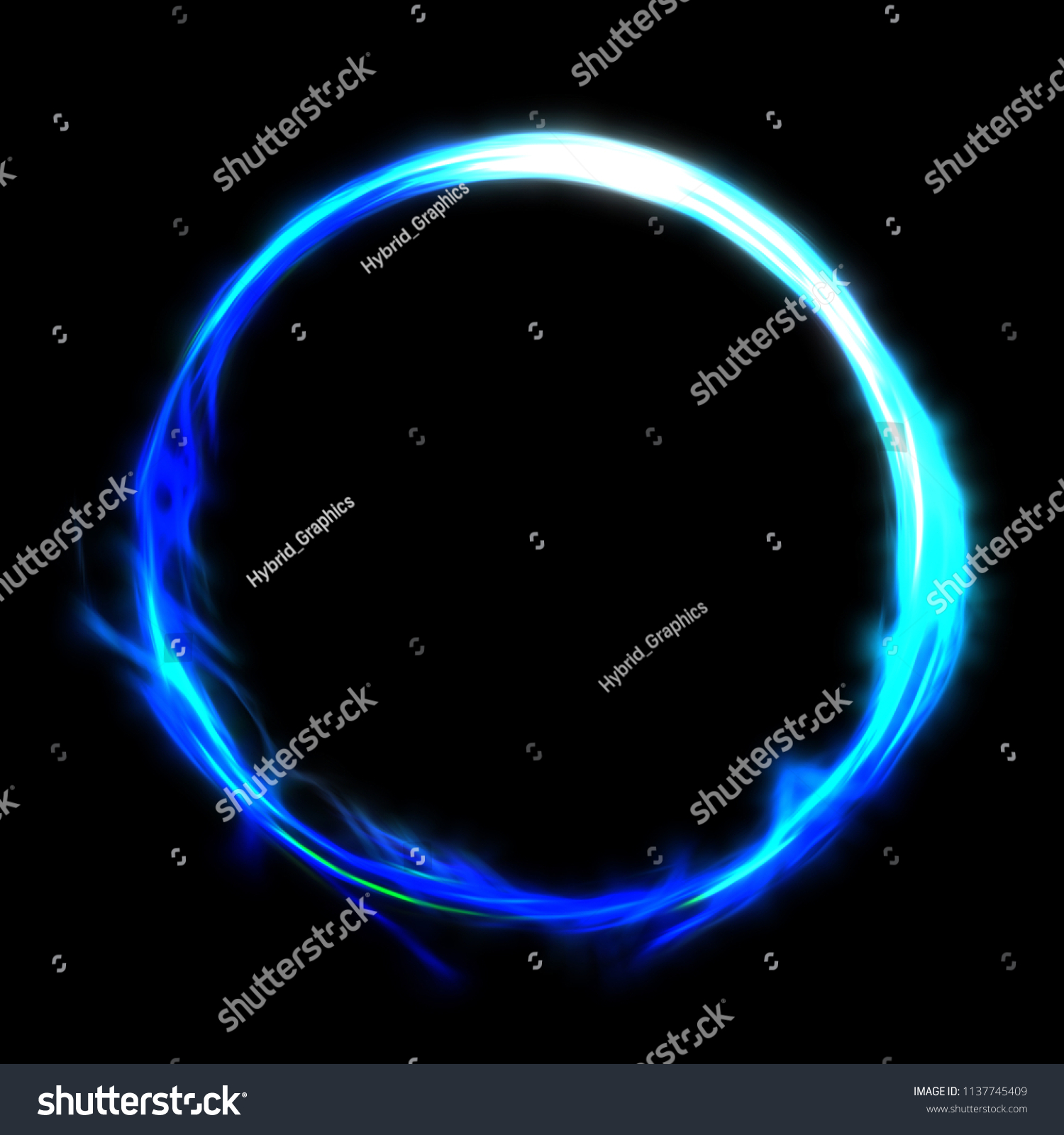 Circle Light Element Spinning Light Particles Stock Illustration ...