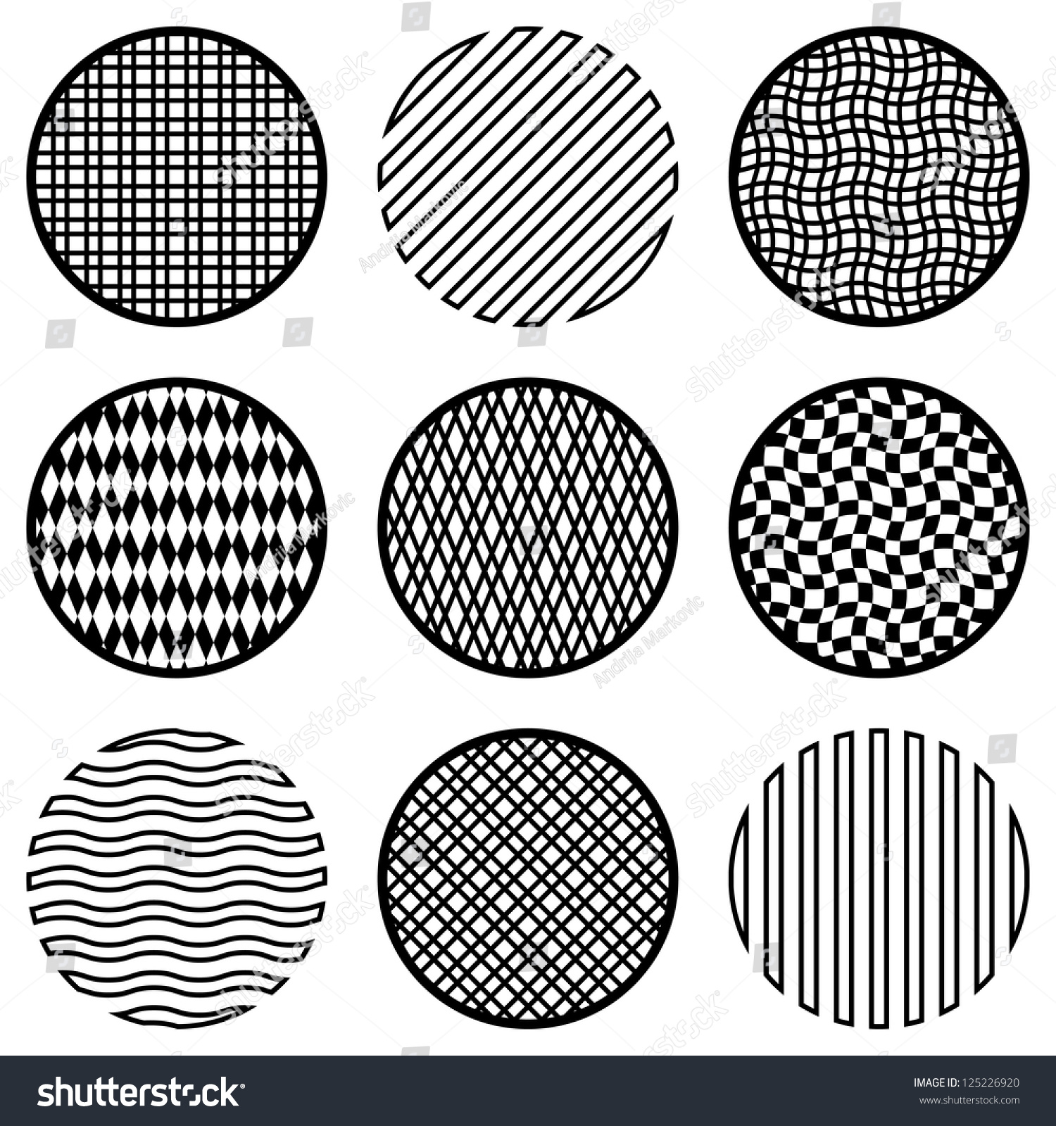 Circles Design Elements Stock Illustration 125226920