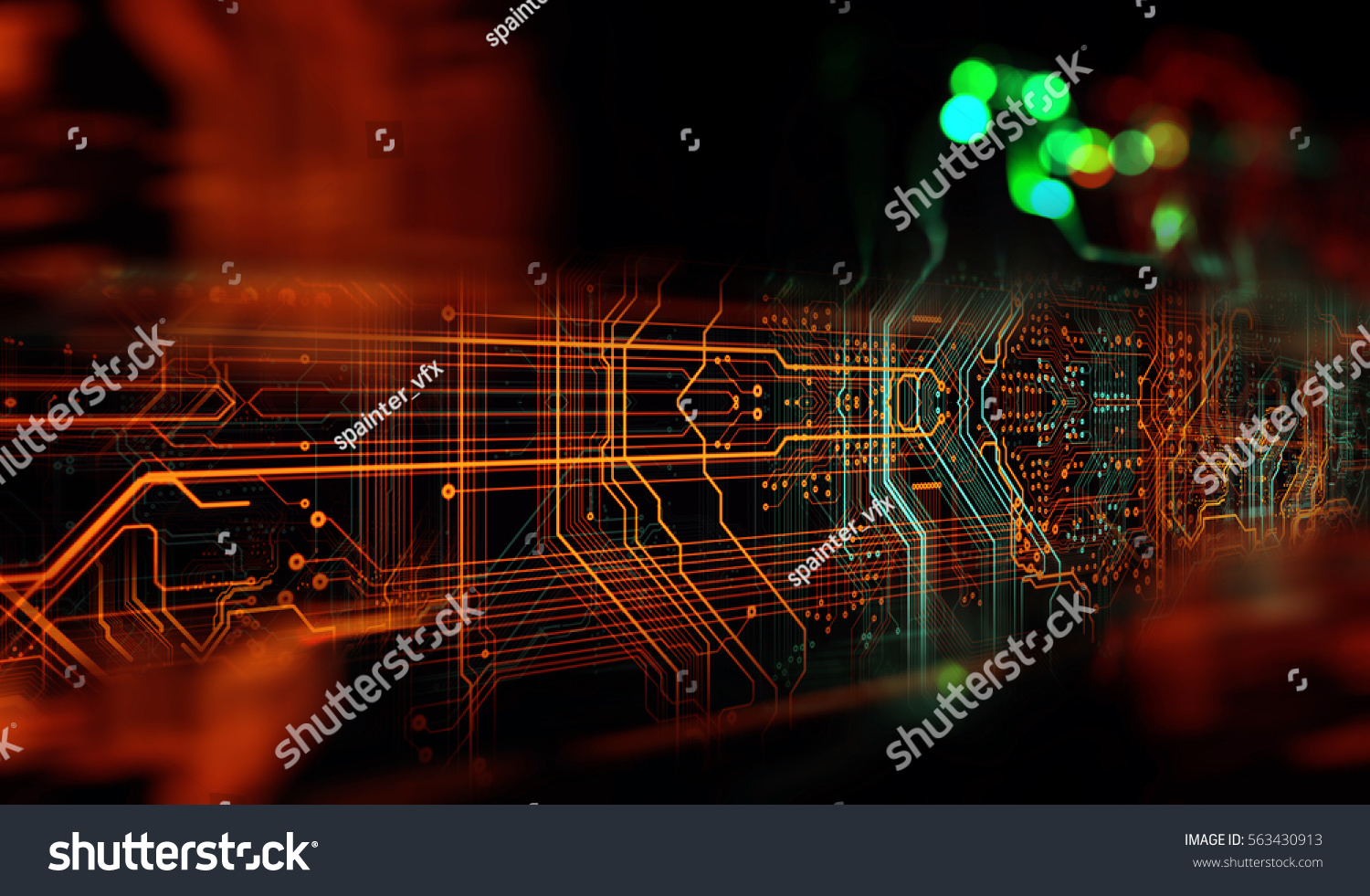 Circuit Board Background Can Be Used Stock Illustration