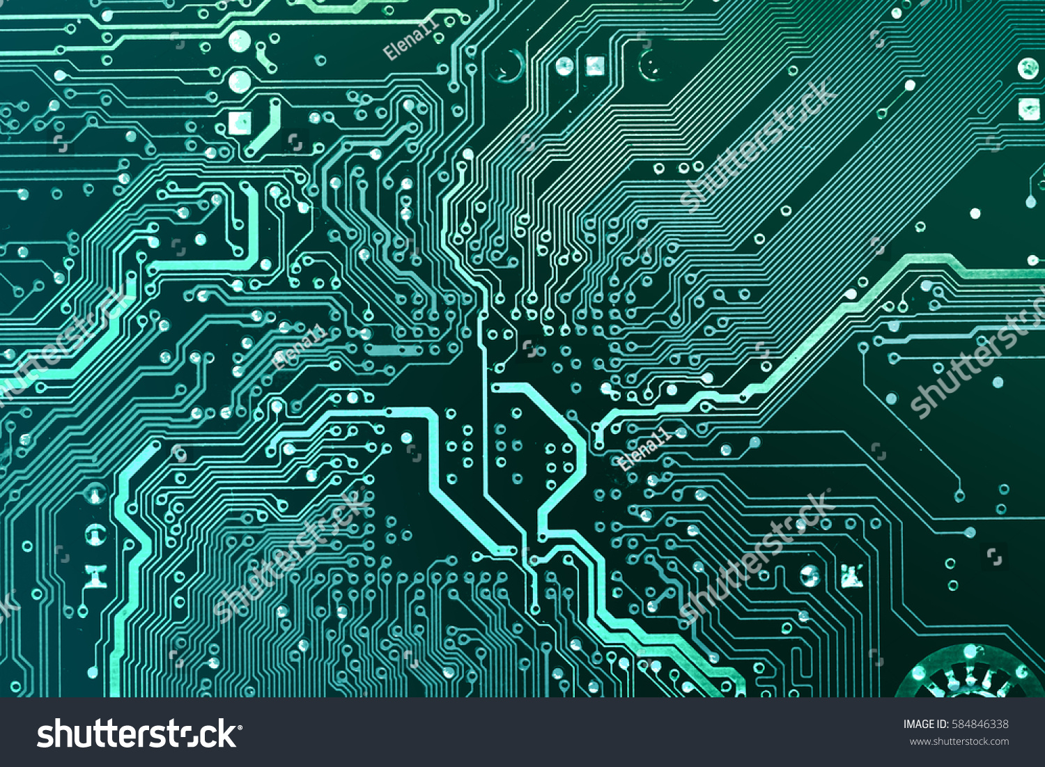 Computer Circuit Main Board Royalty Free Stock Photography Image