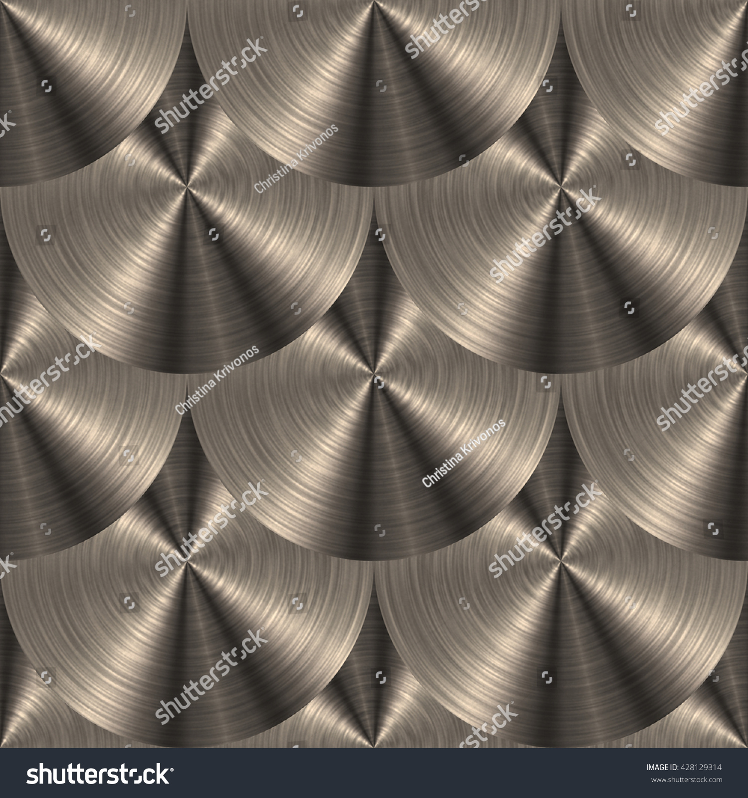 Circular Brushed Metal Texture Seamless Background Stock Illustration ...