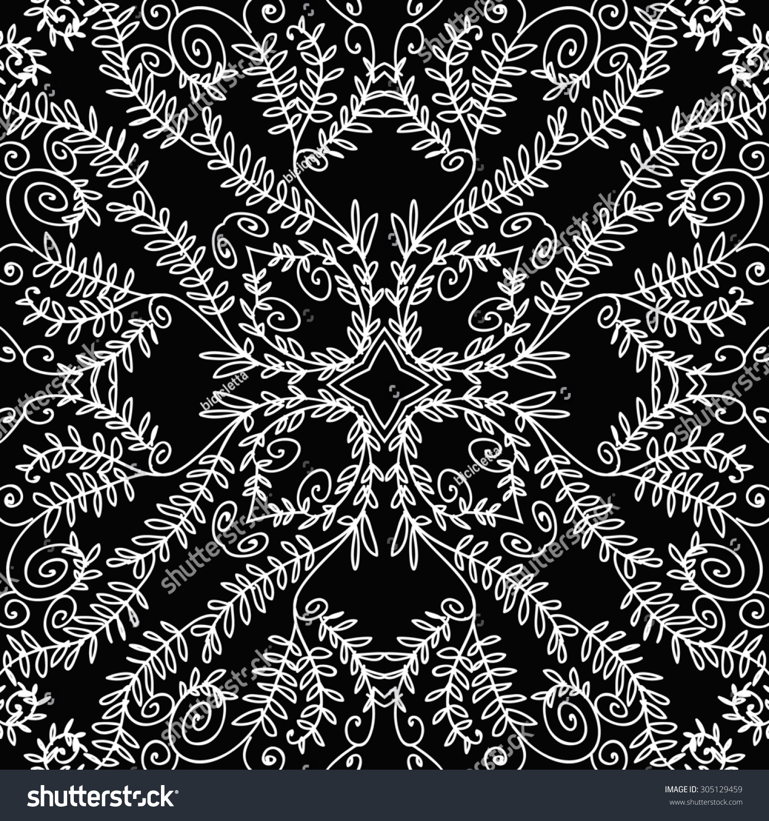 The beautiful of art fabric Batik Pattern in black and white The beautiful of art fabric Batik Pattern in black and white background
