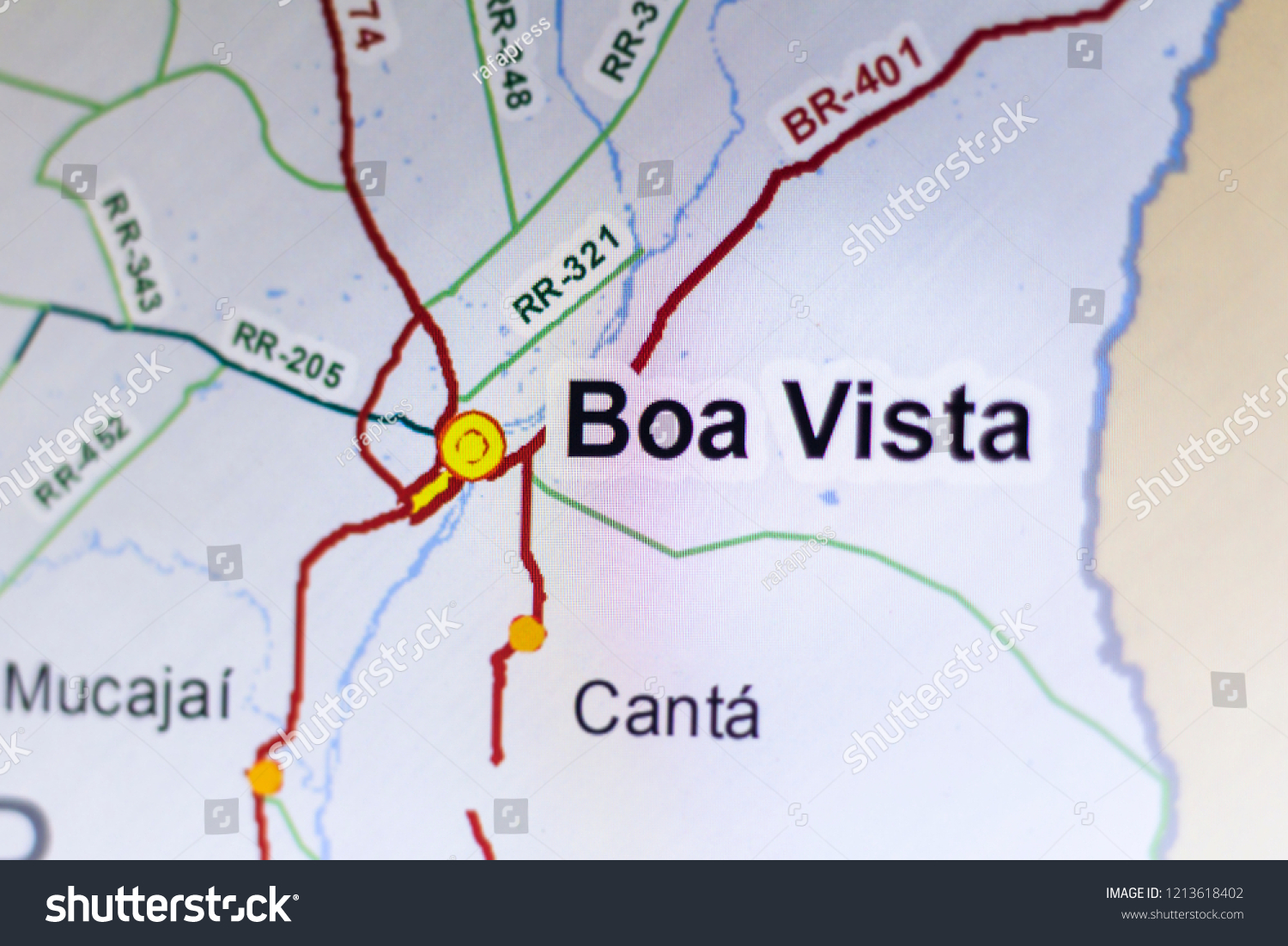 Boa Vista Brazil Map City Boa Vista Capital Roraima Brazil Stock Photo 1213618402 | Shutterstock