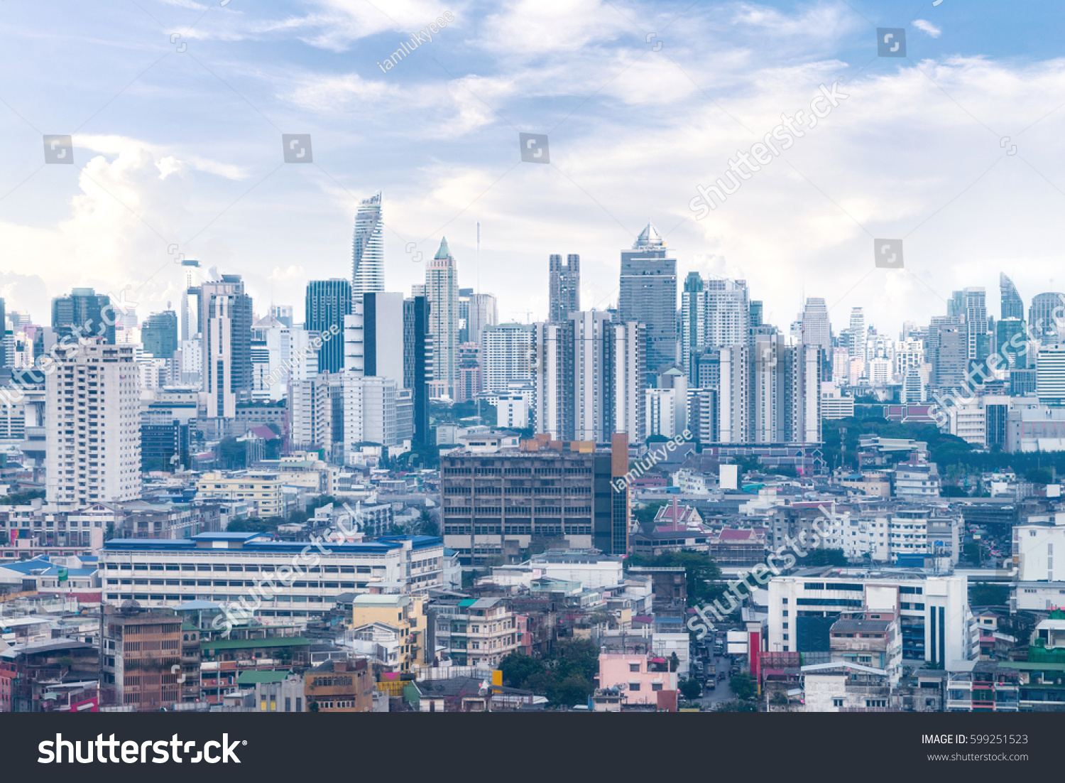 Cityscape Bangkok Skyline Thailand Bangkok Metropolis Stock Photo ...