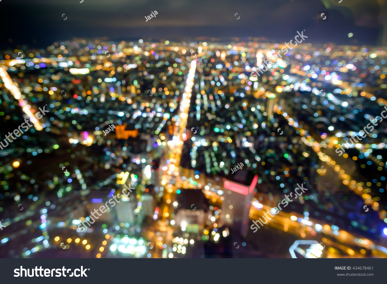 Cityscape Light Bokeh Taiwan Blurred Background Stock Photo Edit Now 434678461