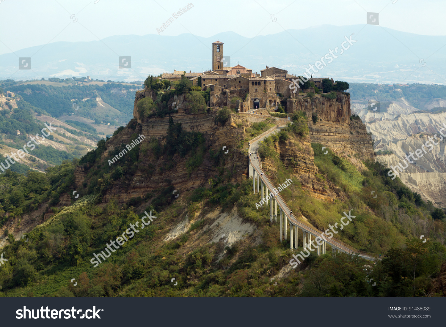 Civita Di Bagnoregio Is A Town In The Province Of Viterbo In Central ...