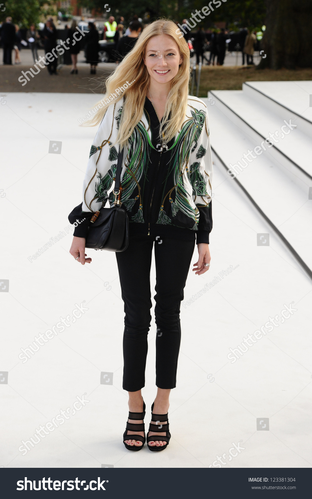 Clara Paget Arriving Burberry Prorsum Catwalk Stock Photo Edit Now