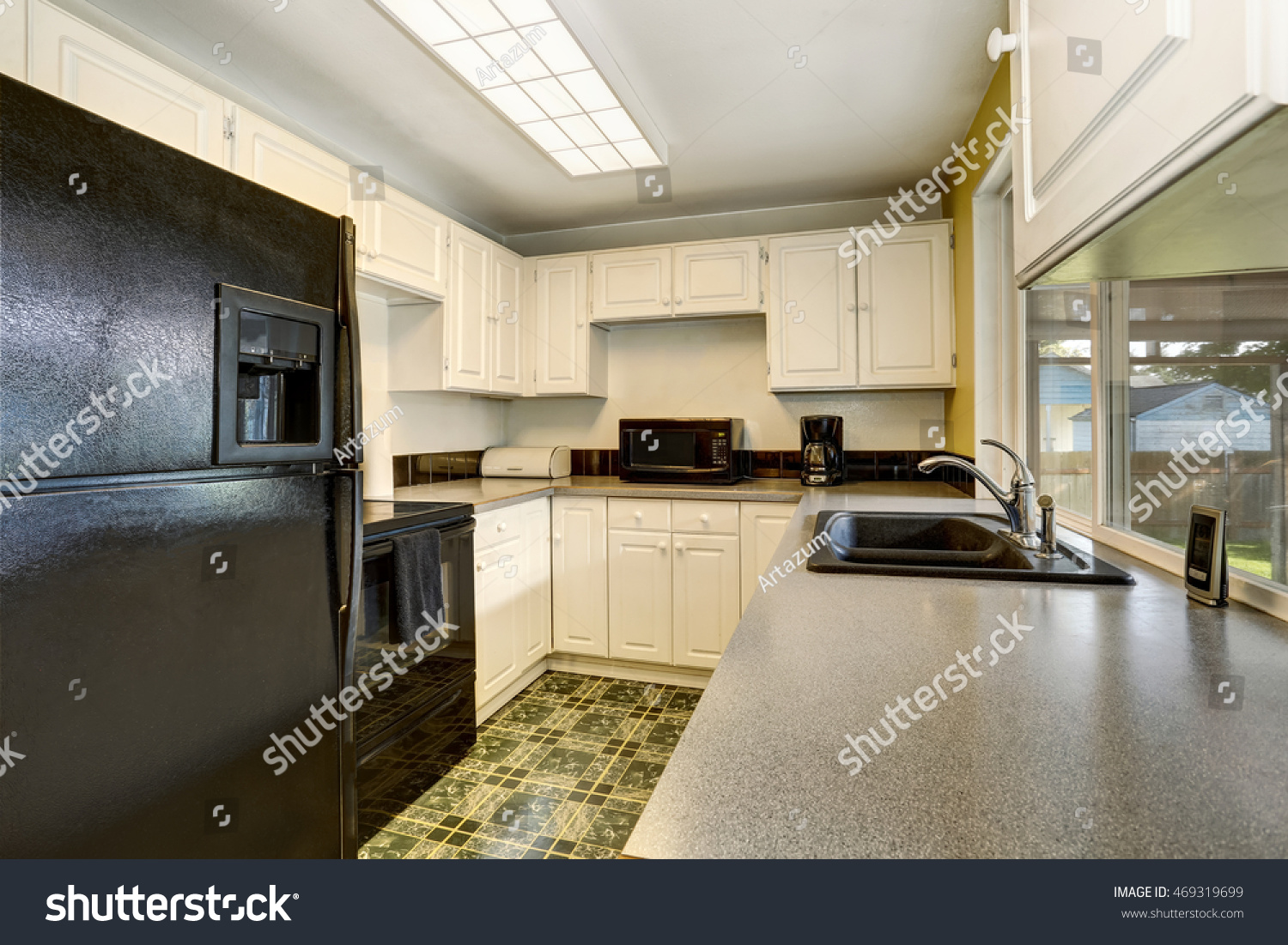 Classic American Kitchen Romm Interior White Stock Photo Edit Now