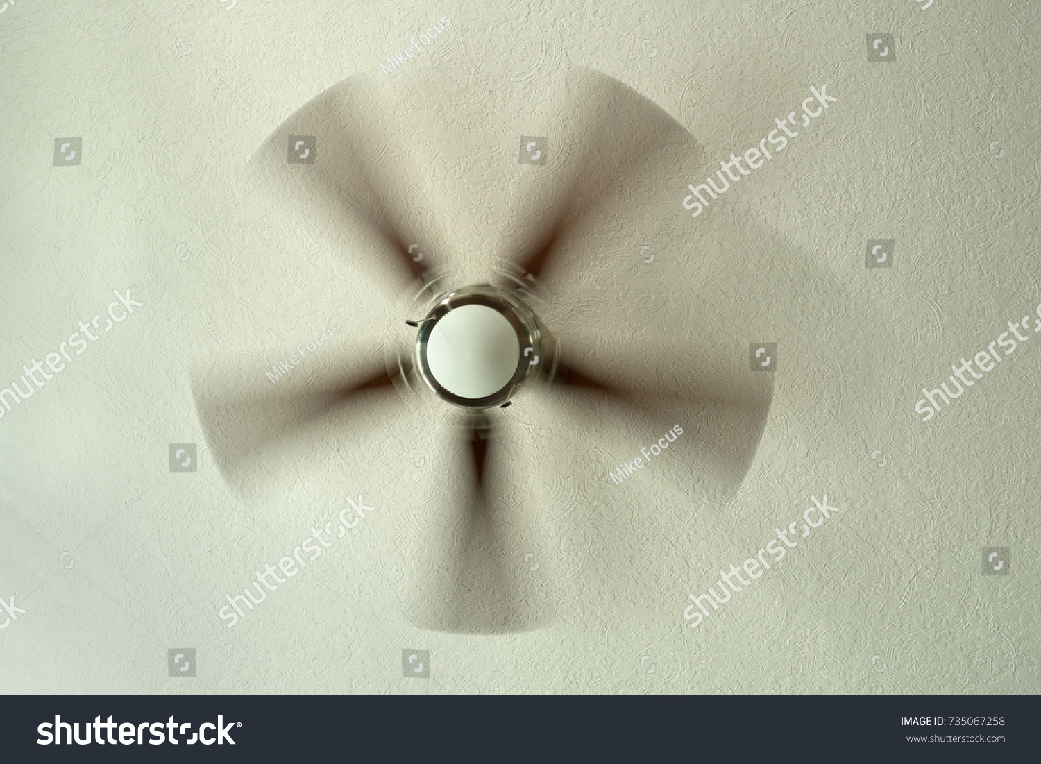 Classic Contemporary Looking Ceiling Fan That Stock Photo