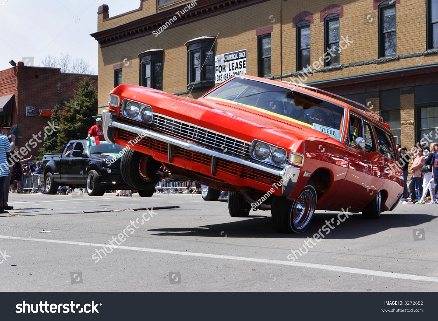 Classic Lowrider Performing A 