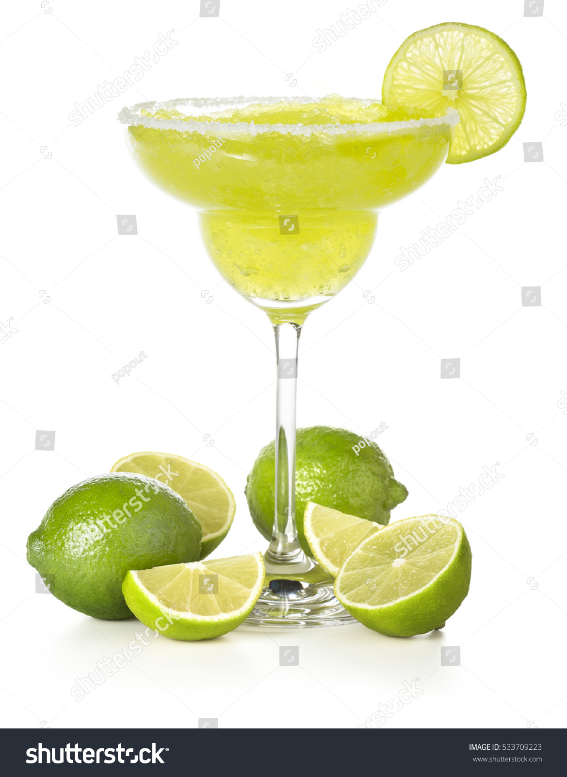 Classic Margarita Cocktail Lime Isolated On Stock Photo 533709223  Shutterstock