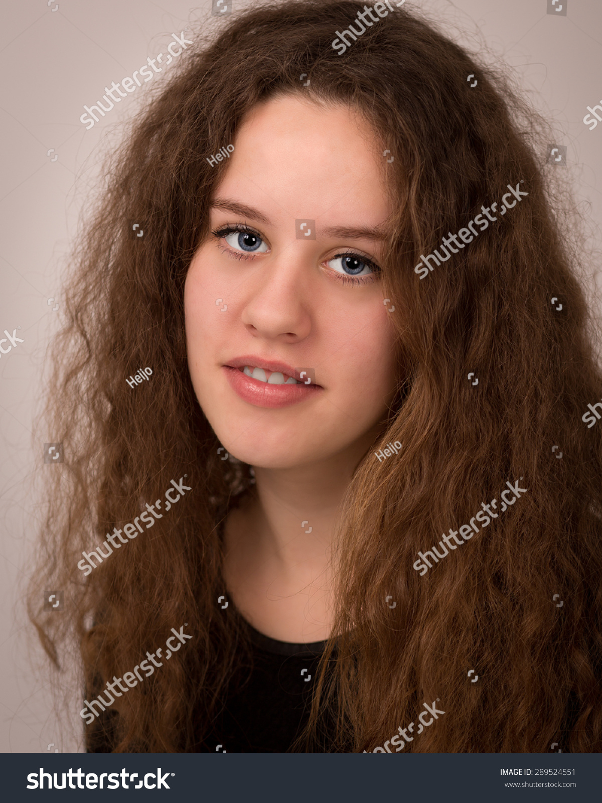 Classic Studio Portrait Beautiful Teenage Girl Stock Photo Edit