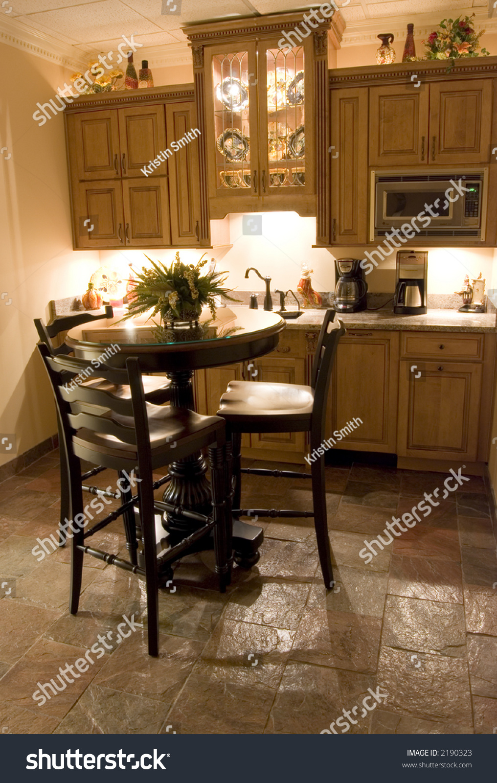 Classy Modern Kitchenbreakfast Nook Vertical Stock Photo Edit Now 2190323