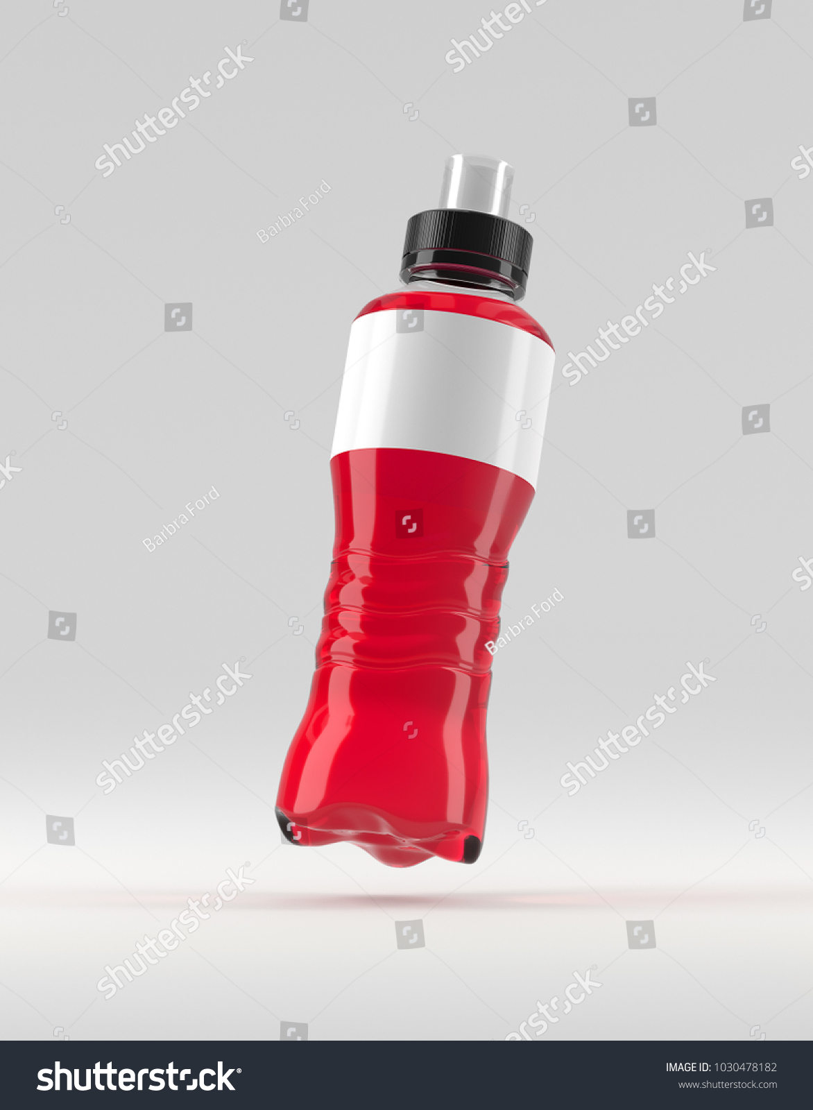 Download Clean Plastic Energy Drink Bottle Soda Stock Illustration 1030478182