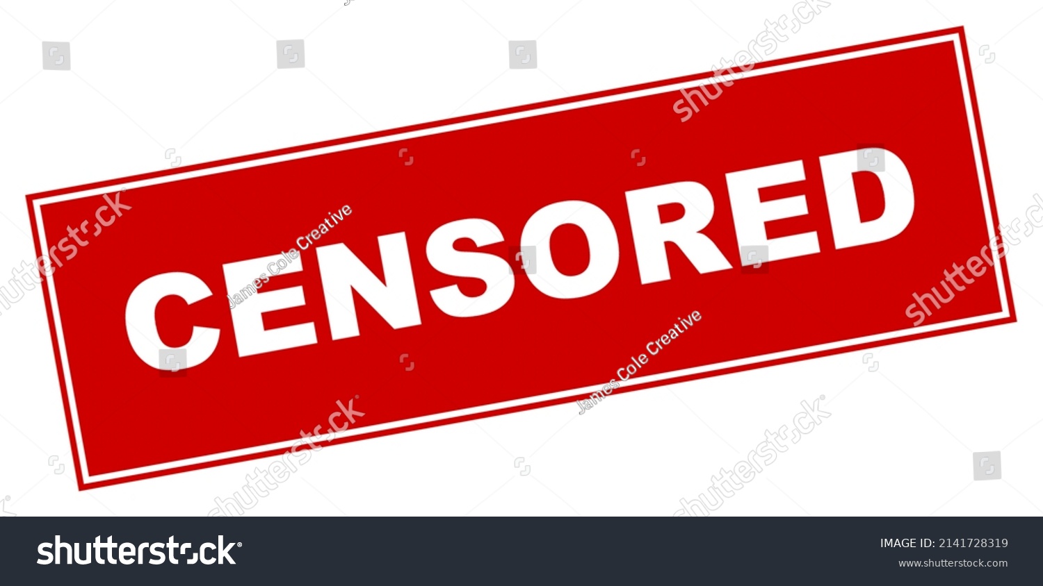 Clean Red Censored Stamp Transparent Background Stock Illustration ...