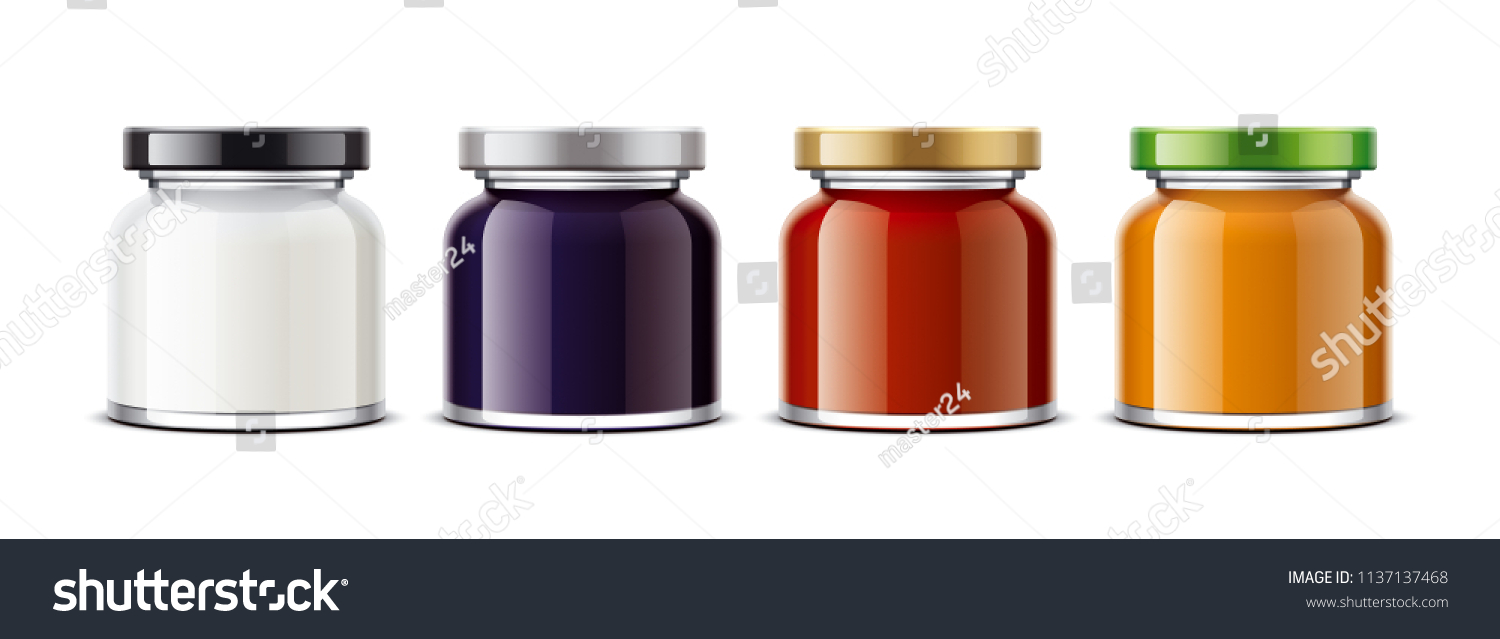Download Clear Jar Mockup Dairy Foods Confiture Stock Illustration 1137137468 Yellowimages Mockups