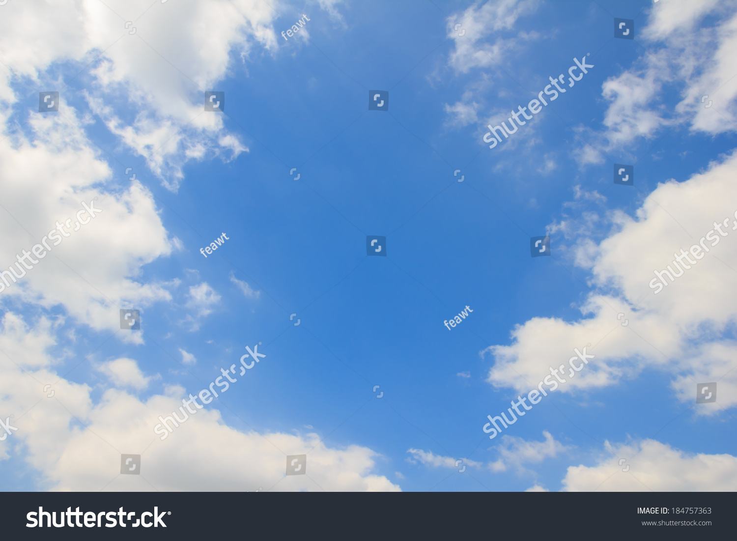 Clear Summer Light Blue Sky Slightly Stock Photo (Edit Now) 184757363