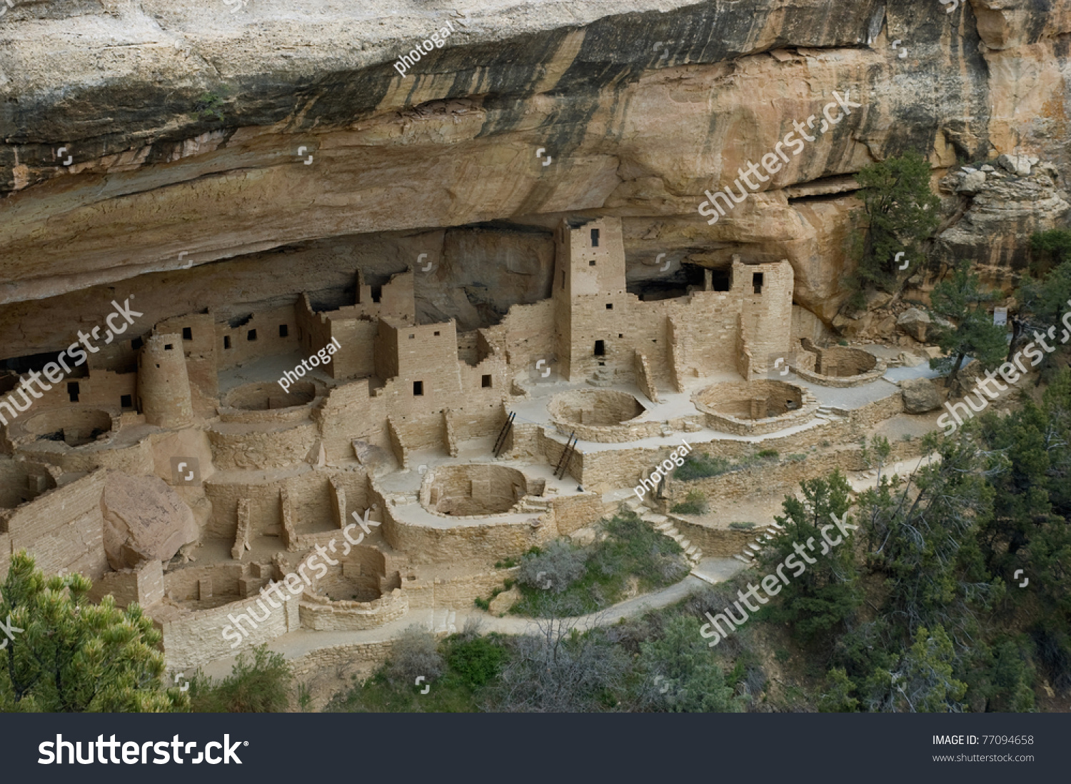 Cliff Palace One Most Spectacular Ancient Stock Photo 77094658 ...