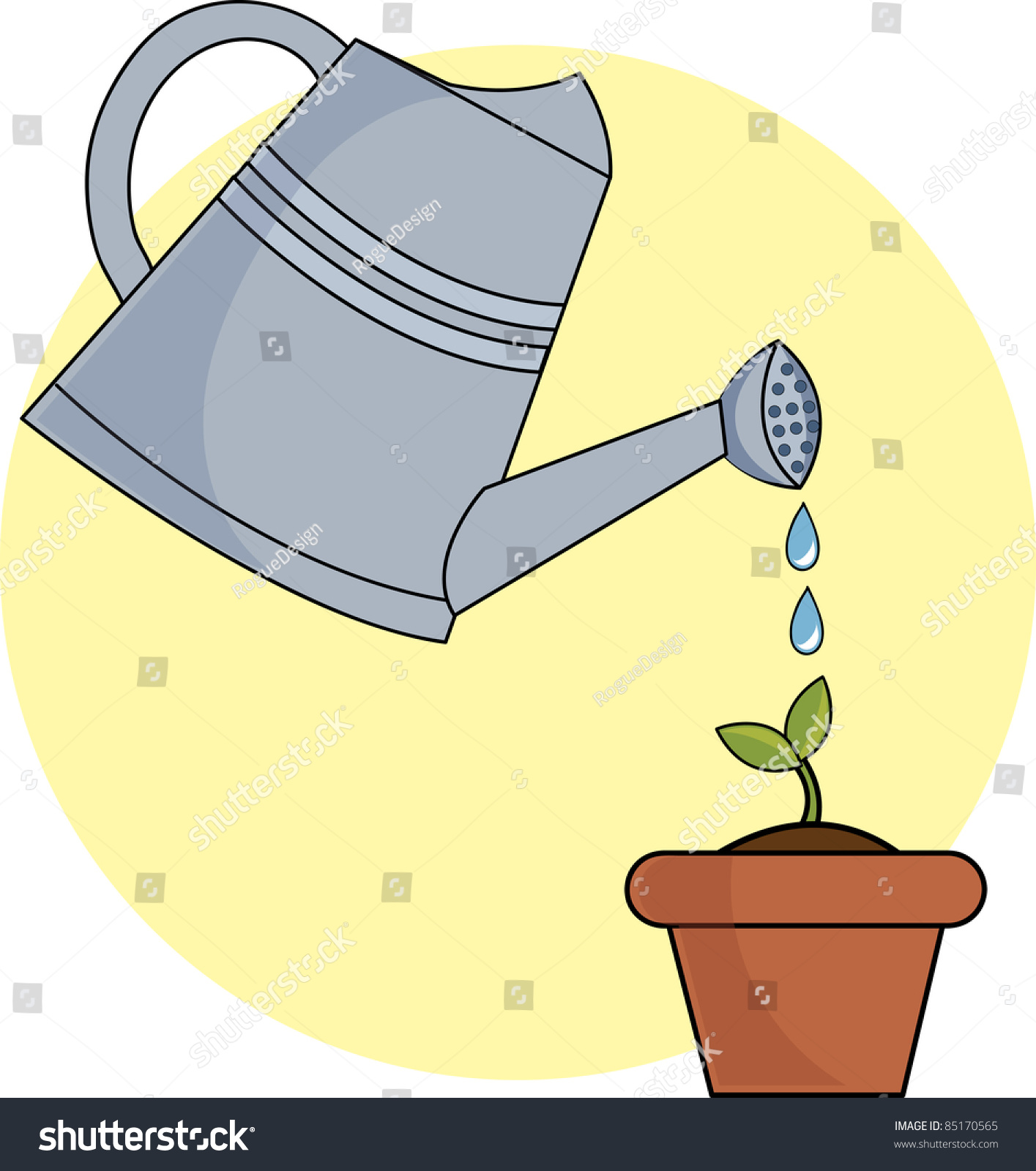 clipart watering plants - photo #34