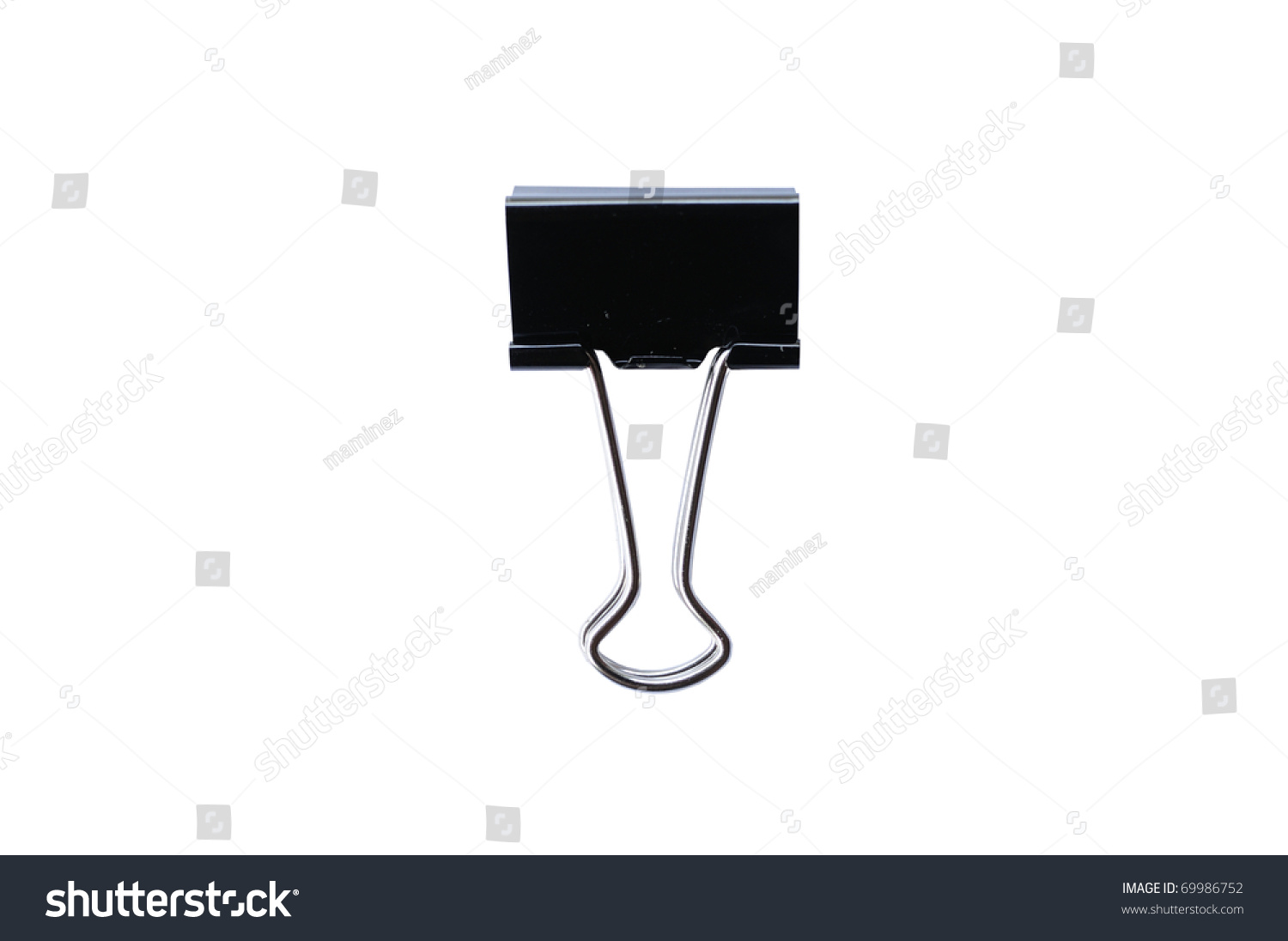 Clip Art Black Paper Clip clip black document paper attachment stock photo 69986752 for or attachment
