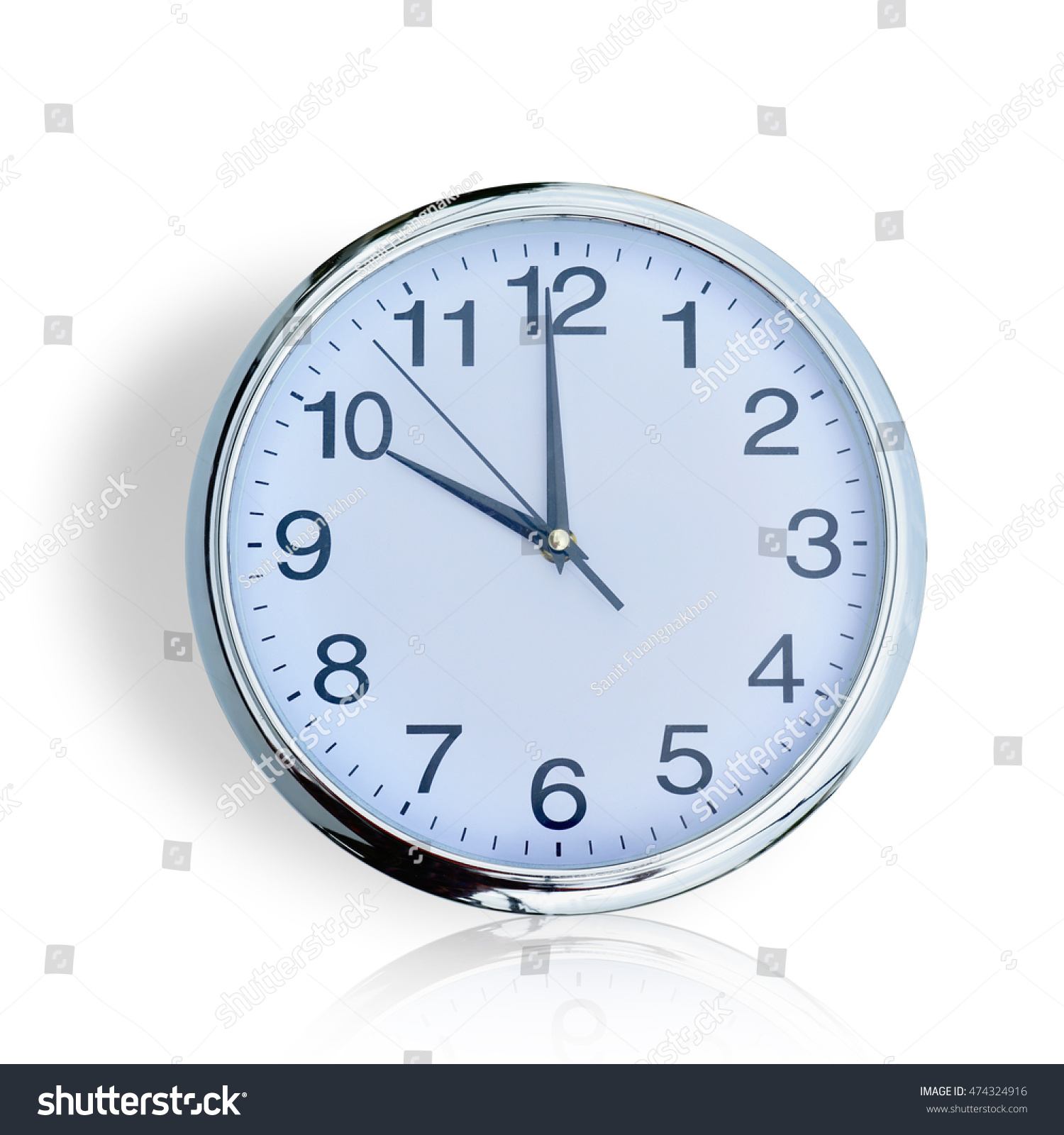 Clock Time 10 Oclock Isolated On Stock Photo Edit Now