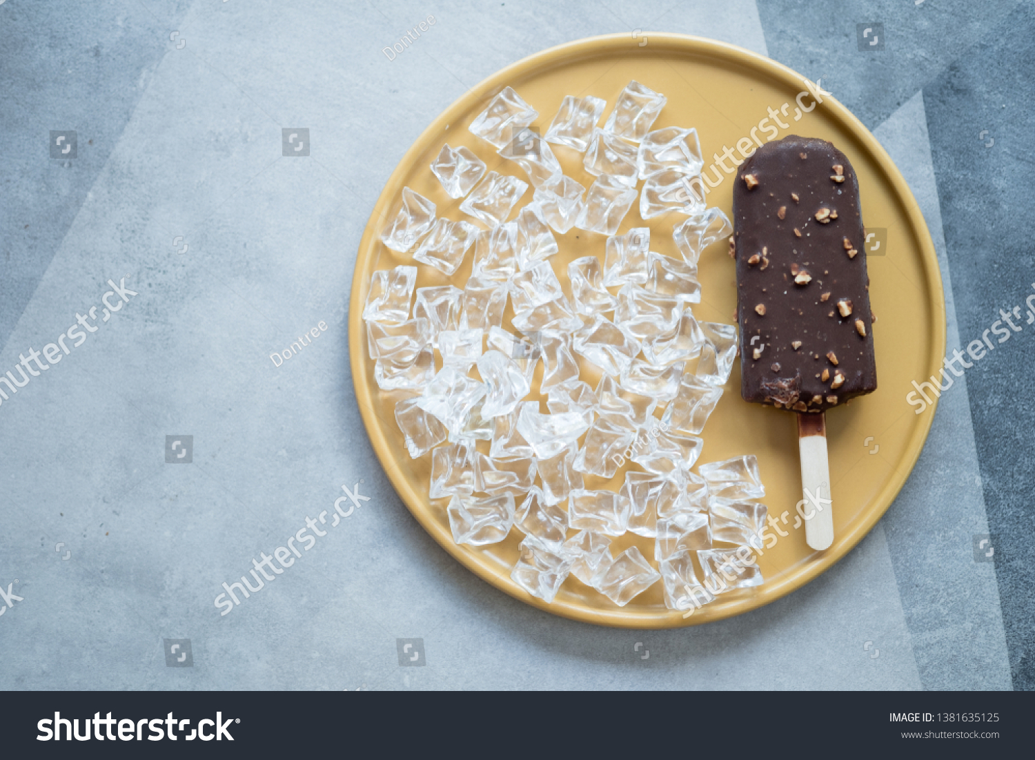 Download Close Chocolate Ice Cream Bar Nuts Food And Drink Stock Image 1381635125 PSD Mockup Templates