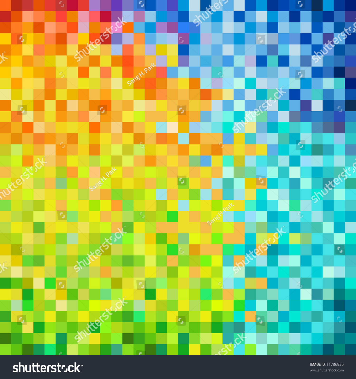 Close-Up Colorful Pixels Stock Photo 11786920 : Shutterstock