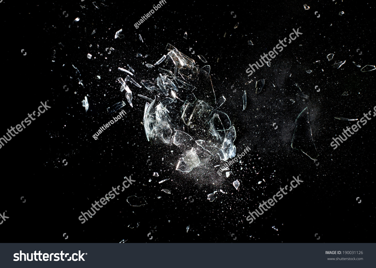 Close Up Image Of Glass Ball Explosion Stock Photo 190031126 : Shutterstock