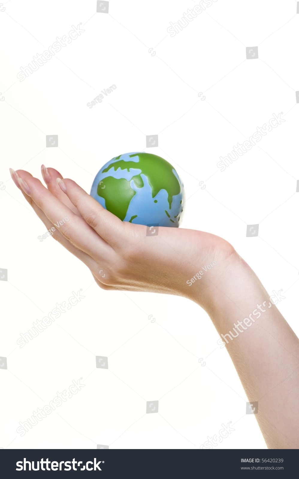 closeup girls hand holding small earth stock photo (edit now Ear Anatomy Diagram close up of a girl\u0027s hand holding small earth ball against white background