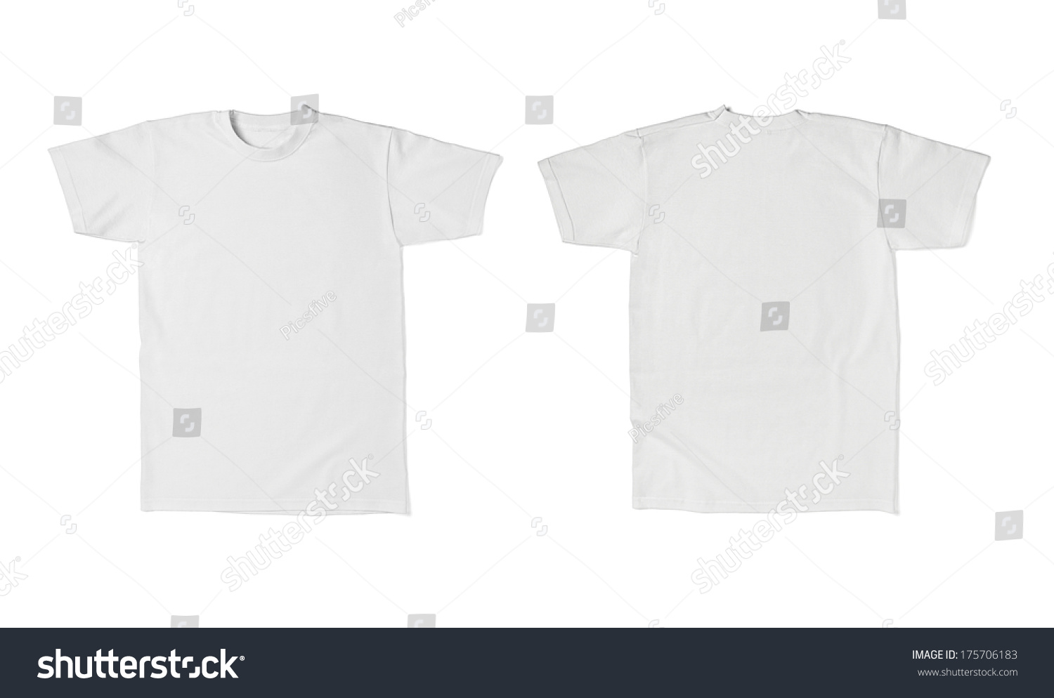 Download Close White T Shirt Template Front Stock Photo Edit Now 175706183