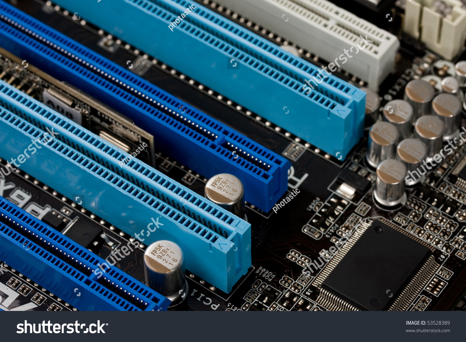 Close Up Of Computer Memories On Electronic Circuit. Concept Of ...