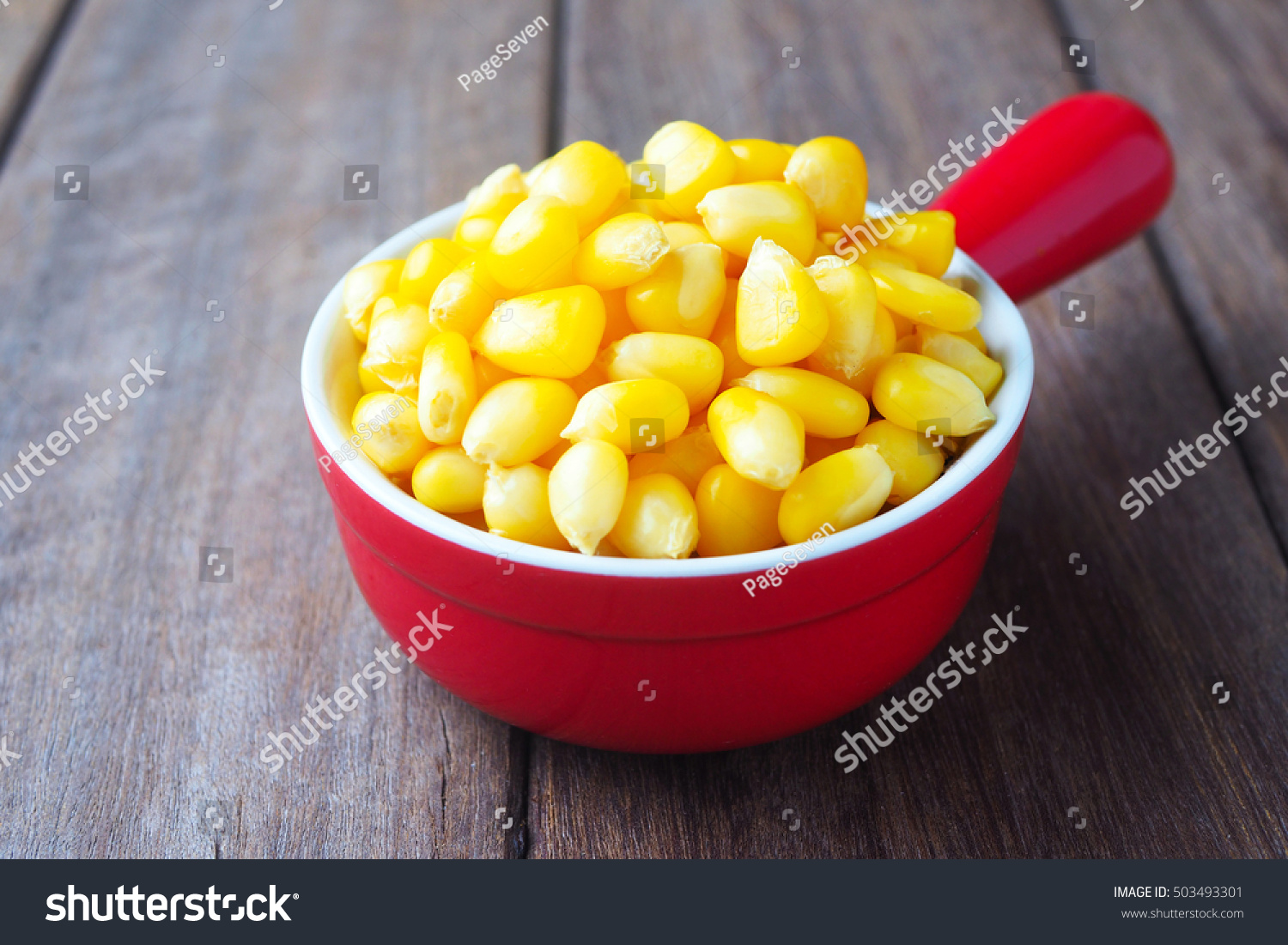 Close Cooked Sweet Corn Seeds Red Stock Photo Edit Now