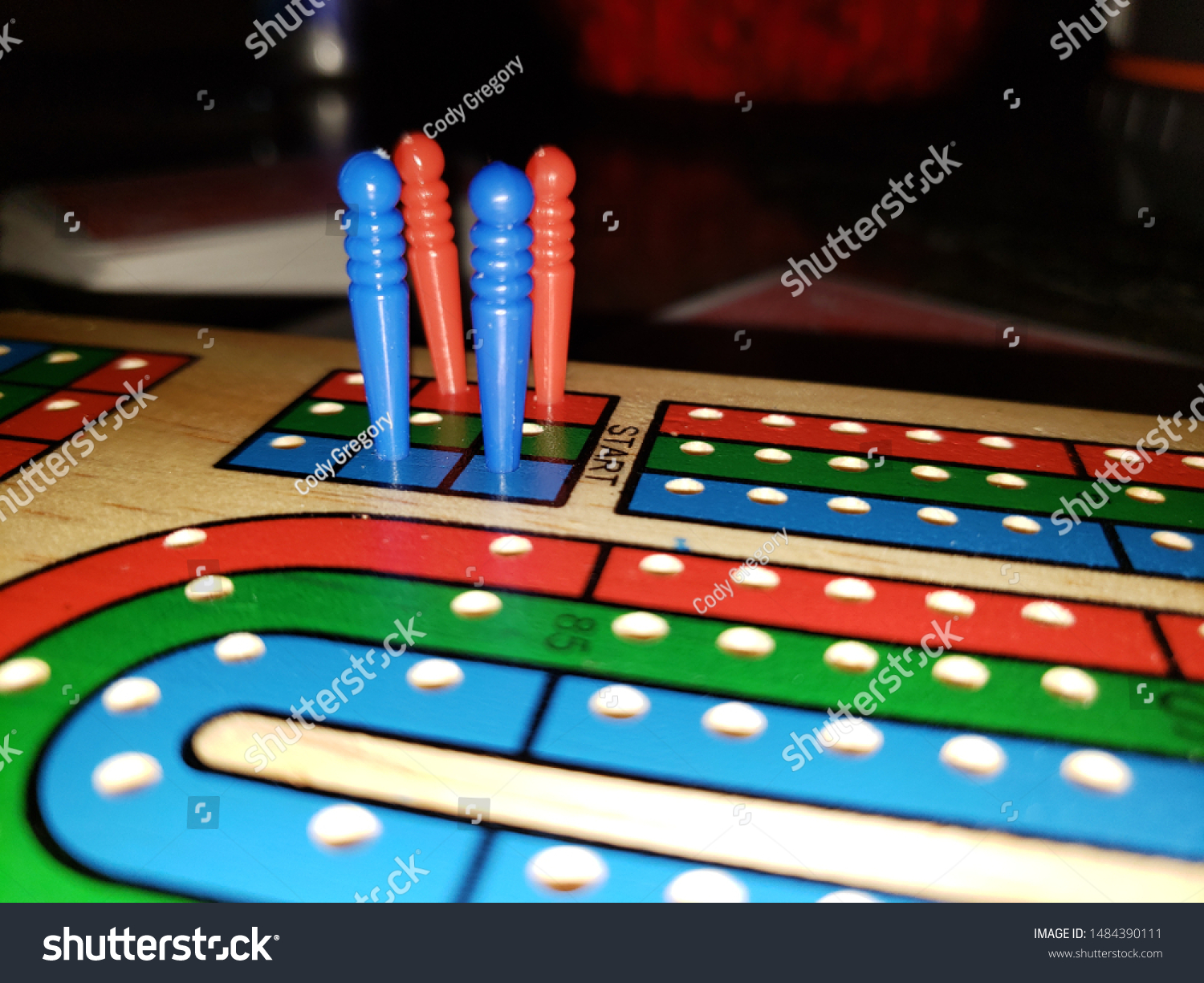 Close Cribbage Game Stock Photo Edit Now 1484390111