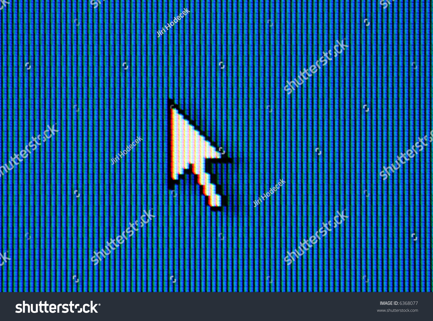 Closeup Cursor On Monitor Stock Illustration 6368077 - Shutterstock